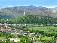 View of Stirling's famous Wallace Monument, photo by Robert Breuer