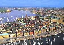 View showing the Old Town (Gamla Stan)
