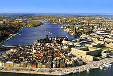 Aerial photo of the city