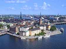 Aerial photo of the skyline