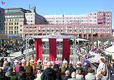 Photo showing celebrations in the city centre