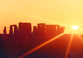 Sunset over Stonehenge picture