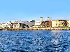 View of the university buildings fronting the River Wear