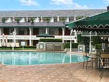Picture of outdoor swimming pool at a hotel in the country