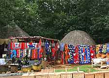 Photo of traditional grass huts in Mbabane