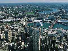 View over Sydney's Darling Harbour
