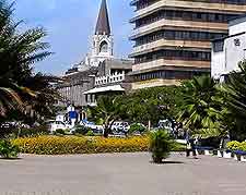 Image of contrasting architecture in Dar es Salaam
