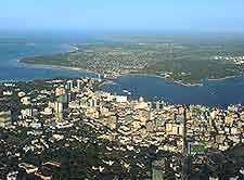 Aerial view of Dar es Salaam