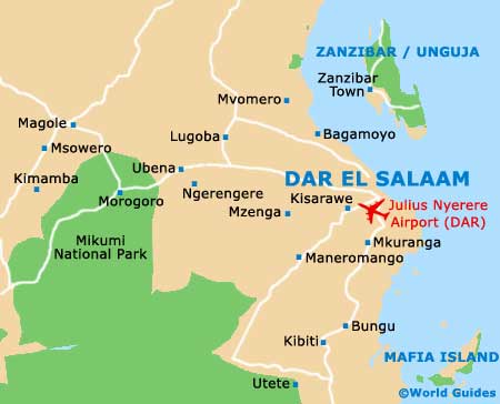Dar es Salaam map