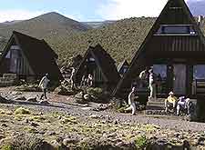 Horombo huts along the Marangu route