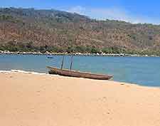 Coastal view of Lake Tanganyika, an Africa Great Lake