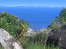 Distant lake view
