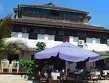 Cafe tables in Zanzibar