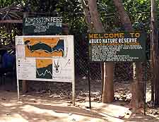 Photo of entrance to the Abuko Nature Reserve