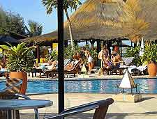 Image of hotel swimming pool at outside bar