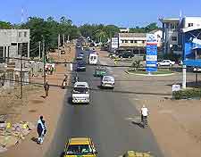 Image of local traffic on the Kairaba Avenue