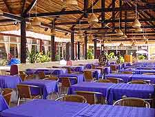 Picture showing tables awaiting evening diners