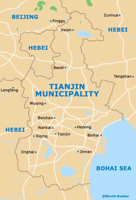 Tianjin Municipality Map
