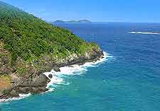 View of Little Tobago's shoreline