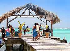 Photo of locals congregating on the Pigeon Point pier