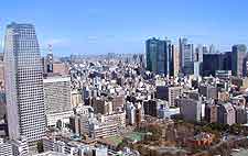 Picture of the skyline taken from above