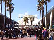 Photo of central eateries and shops