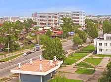 Aerial picture of the city