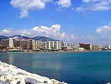 Image of hotel complexes along La Carihuala beachfront