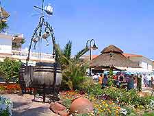 Photograph of a restaurant garden