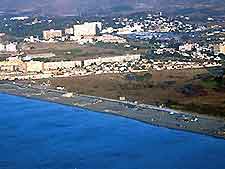 Aerial view of Los Alamos Beach