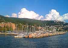 Picture of the coastline taken in the summer