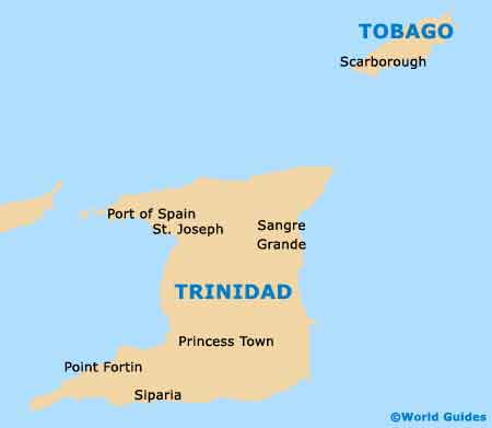 Trinidad and Tobago Map