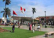 Image looking across the centrally located plaza