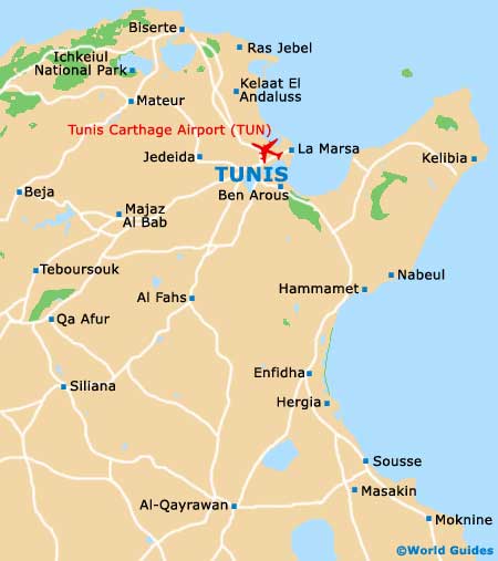 Tunis map