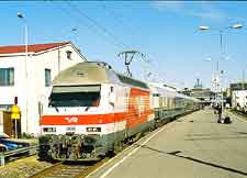 Photo of arriving train