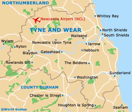 Tyne and Wear Map