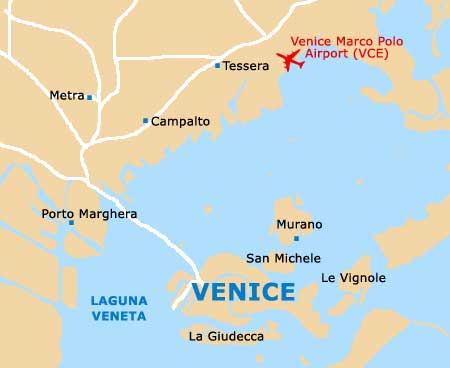 Venice Islands map