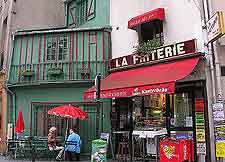 Photograph of local French stores in the city