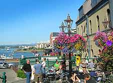 Street image, with views across the adjacent harbour