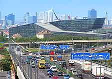 Photo of highway leading to and from the city