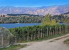 Lakeside image, complete with mountainous backdrop