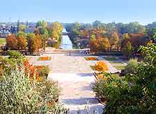 Aerial image of the spacious Agrykola Park