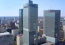 Cityscape view of Warsaw