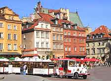 Picture of tourist train driving around the Old Town