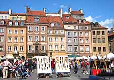 Photo of market on the centrally located Old Town Square
