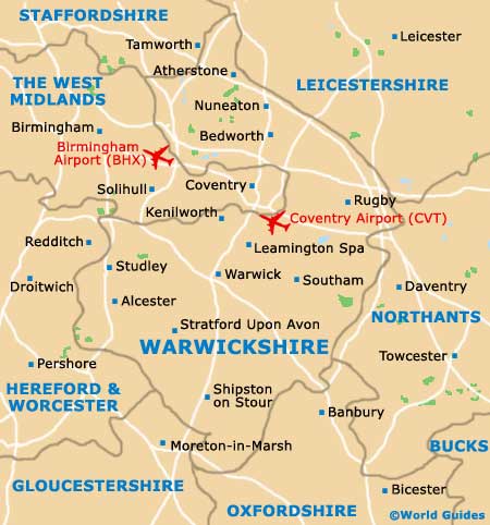 Warwickshire Map