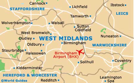 West Midlands Map