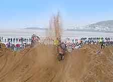 Scene of Weston Beach Race