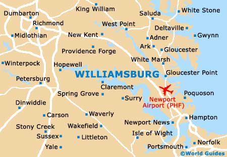 Small Williamsburg Map