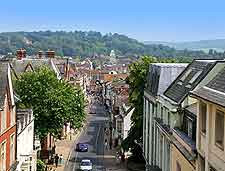 Aerial view of the city